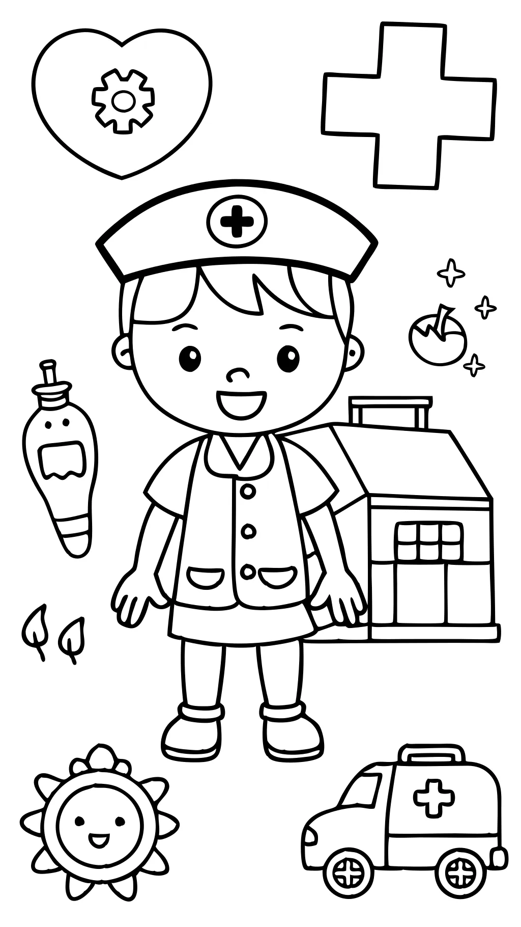 hospital coloring pages